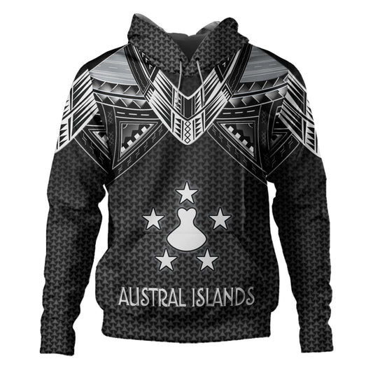 Austral Islands Custom Personalised Hoodie Polynesian Tribal Tattoo