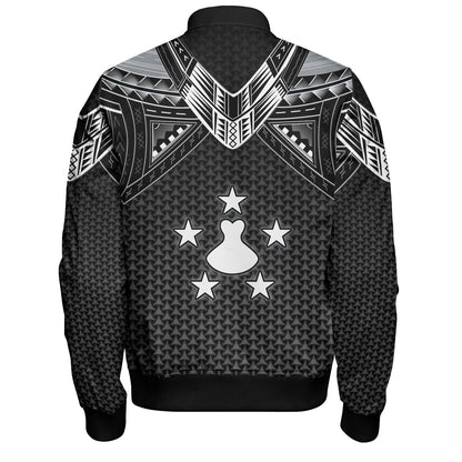 Austral Islands Custom Personalised Bomber Jacket Polynesian Tribal Tattoo