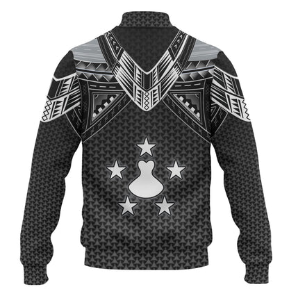 Austral Islands Custom Personalised Baseball Jacket Polynesian Tribal Tattoo