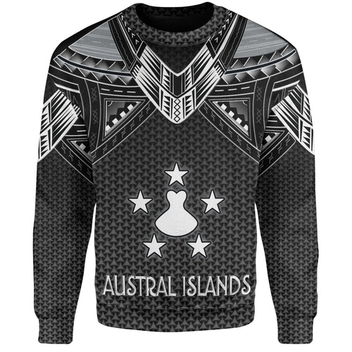 Austral Islands Custom Personalised Sweatshirt Polynesian Tribal Tattoo