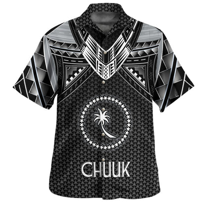 Chuuk State Custom Personalised Hawaiian Shirt Polynesian Tribal Tattoo