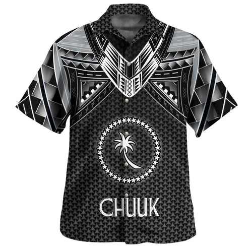 Chuuk State Custom Personalised Hawaiian Shirt Polynesian Tribal Tattoo
