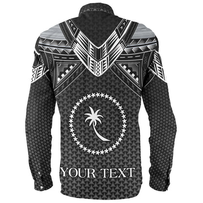 Chuuk State Custom Personalised Long Sleeve Shirt Polynesian Tribal Tattoo
