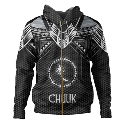 Chuuk State Custom Personalised Hoodie Polynesian Tribal Tattoo
