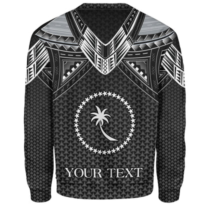 Chuuk State Custom Personalised Sweatshirt Polynesian Tribal Tattoo
