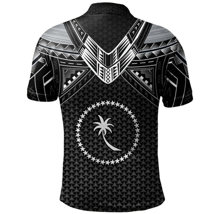 Chuuk State Custom Personalised Polo Shirt Polynesian Tribal Tattoo