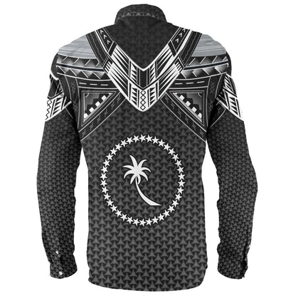 Chuuk State Custom Personalised Long Sleeve Shirt Polynesian Tribal Tattoo