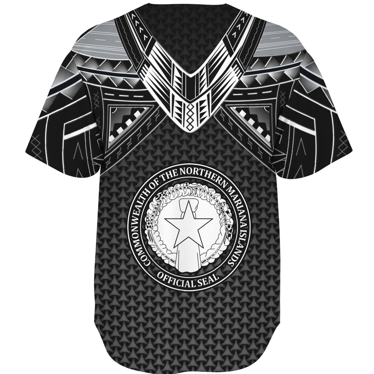 Northern Mariana Islands Custom Personalised Baseball Shirt Polynesian Tribal Tattoo
