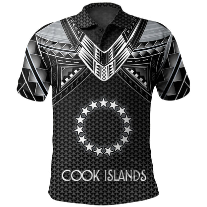 Cook Islands Custom Personalised Polo Shirt Polynesian Tribal Tattoo