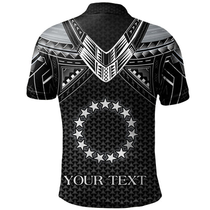 Cook Islands Custom Personalised Polo Shirt Polynesian Tribal Tattoo