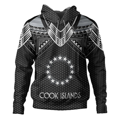 Cook Islands Custom Personalised Hoodie Polynesian Tribal Tattoo