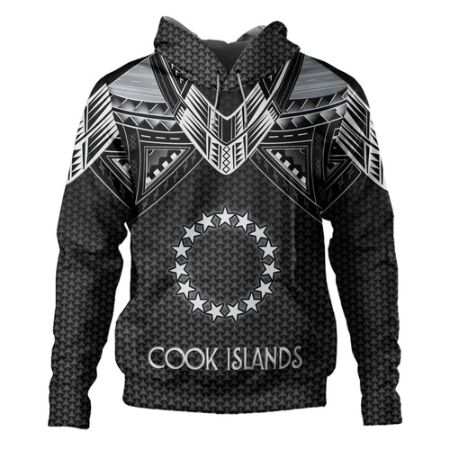 Cook Islands Custom Personalised Hoodie Polynesian Tribal Tattoo