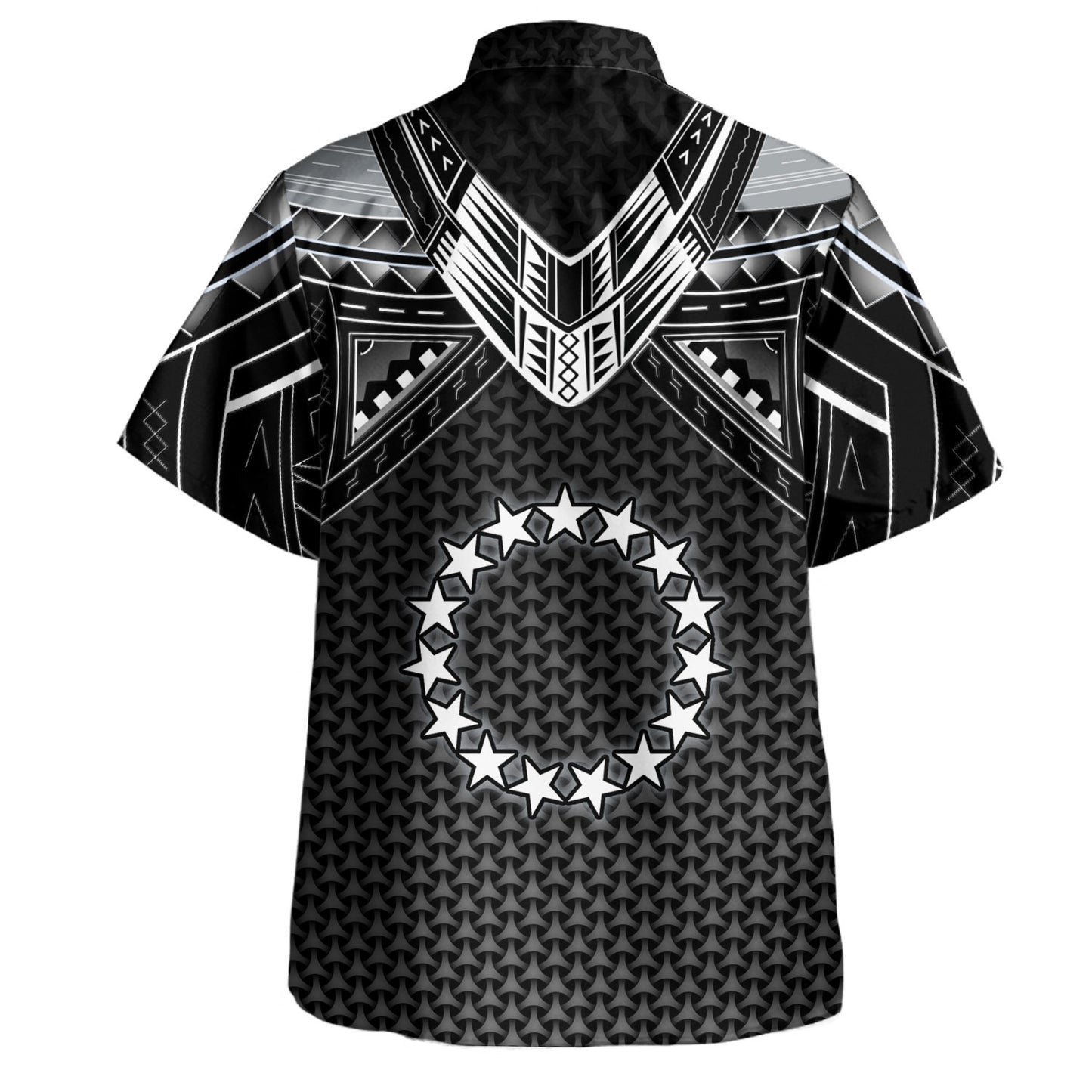Cook Islands Custom Personalised Hawaiian Shirt Polynesian Tribal Tattoo