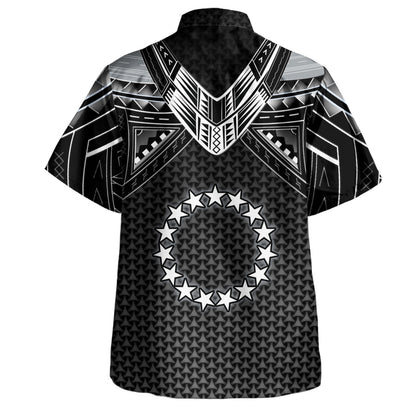 Cook Islands Custom Personalised Hawaiian Shirt Polynesian Tribal Tattoo