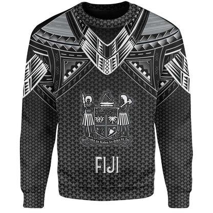 Fiji Custom Personalised Sweatshirt Polynesian Tribal Tattoo