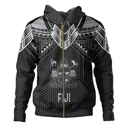 Fiji Custom Personalised Hoodie Polynesian Tribal Tattoo