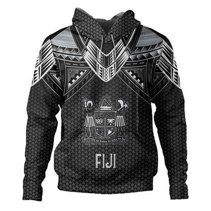 Fiji Custom Personalised Hoodie Polynesian Tribal Tattoo