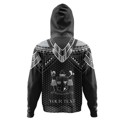 Fiji Custom Personalised Hoodie Polynesian Tribal Tattoo