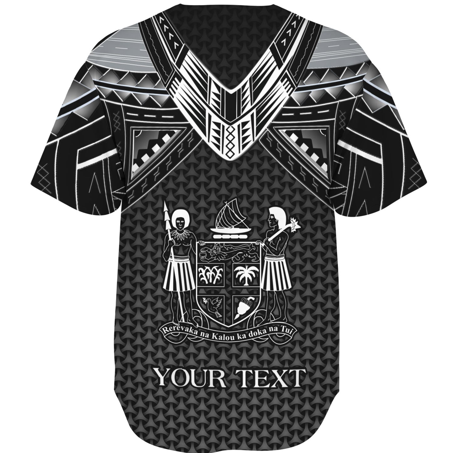 Fiji Custom Personalised Baseball Shirt Polynesian Tribal Tattoo