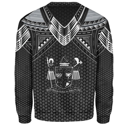 Fiji Custom Personalised Sweatshirt Polynesian Tribal Tattoo