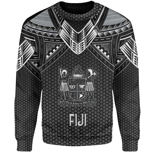 Fiji Custom Personalised Sweatshirt Polynesian Tribal Tattoo