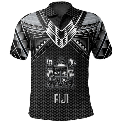 Fiji Custom Personalised Polo Shirt Polynesian Tribal Tattoo