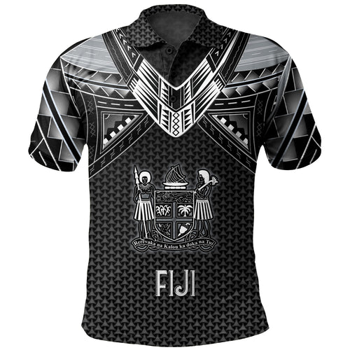 Fiji Custom Personalised Polo Shirt Polynesian Tribal Tattoo