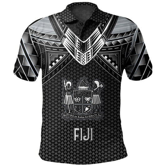 Fiji Custom Personalised Polo Shirt Polynesian Tribal Tattoo