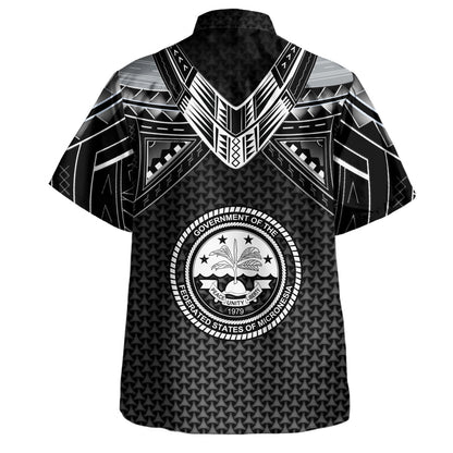 Federated States Of Micronesia Custom Personalised Hawaiian Shirt Polynesian Tribal Tattoo