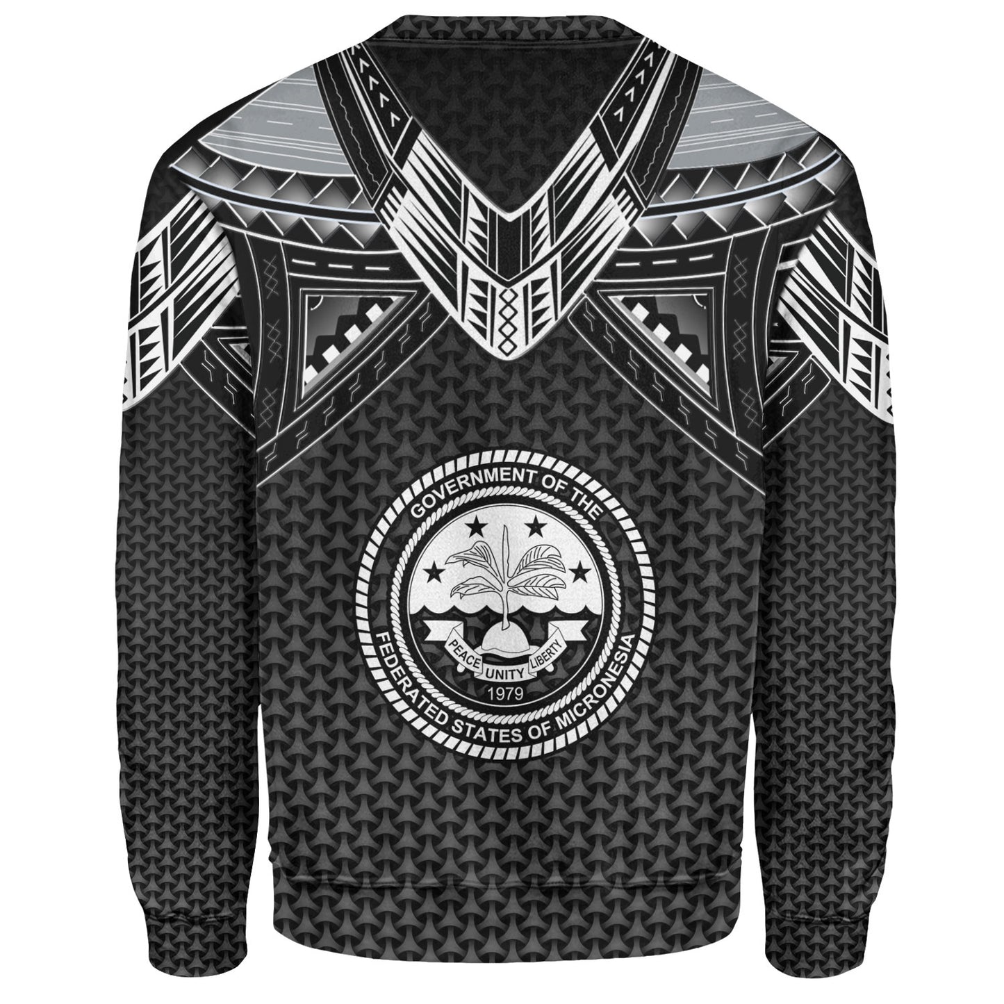 Federated States Of Micronesia Custom Personalised Sweatshirt Polynesian Tribal Tattoo