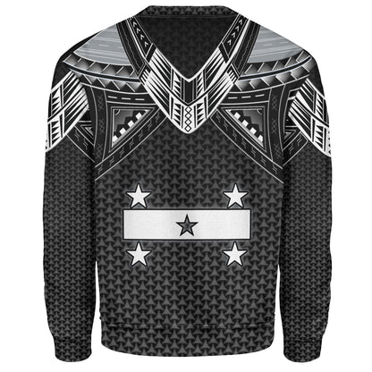 Tokelau Custom Personalised Sweatshirt Polynesian Tribal Tattoo