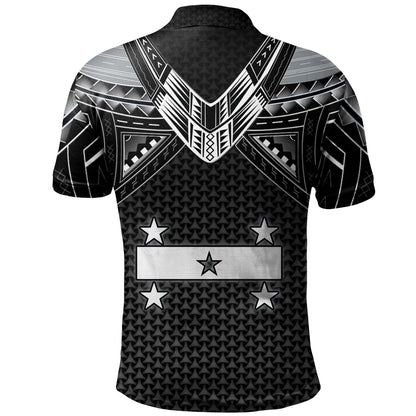 Gambier Islands Custom Personalised Polo Shirt Polynesian Tribal Tattoo
