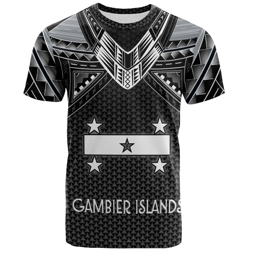 Gambier Islands Custom Personalised T-Shirt Polynesian Tribal Tattoo