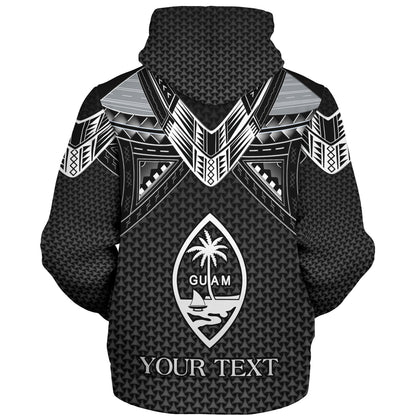 Guam Custom Personalised Sherpa Hoodie Polynesian Tribal Tattoo