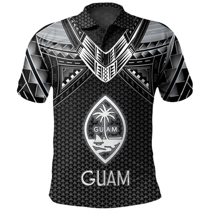 Guam Custom Personalised Polo Shirt Polynesian Tribal Tattoo
