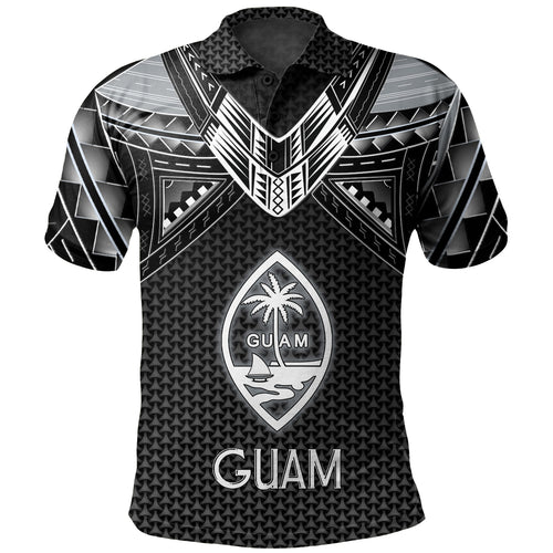 Guam Custom Personalised Polo Shirt Polynesian Tribal Tattoo
