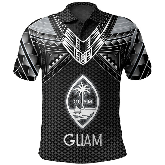 Guam Custom Personalised Polo Shirt Polynesian Tribal Tattoo