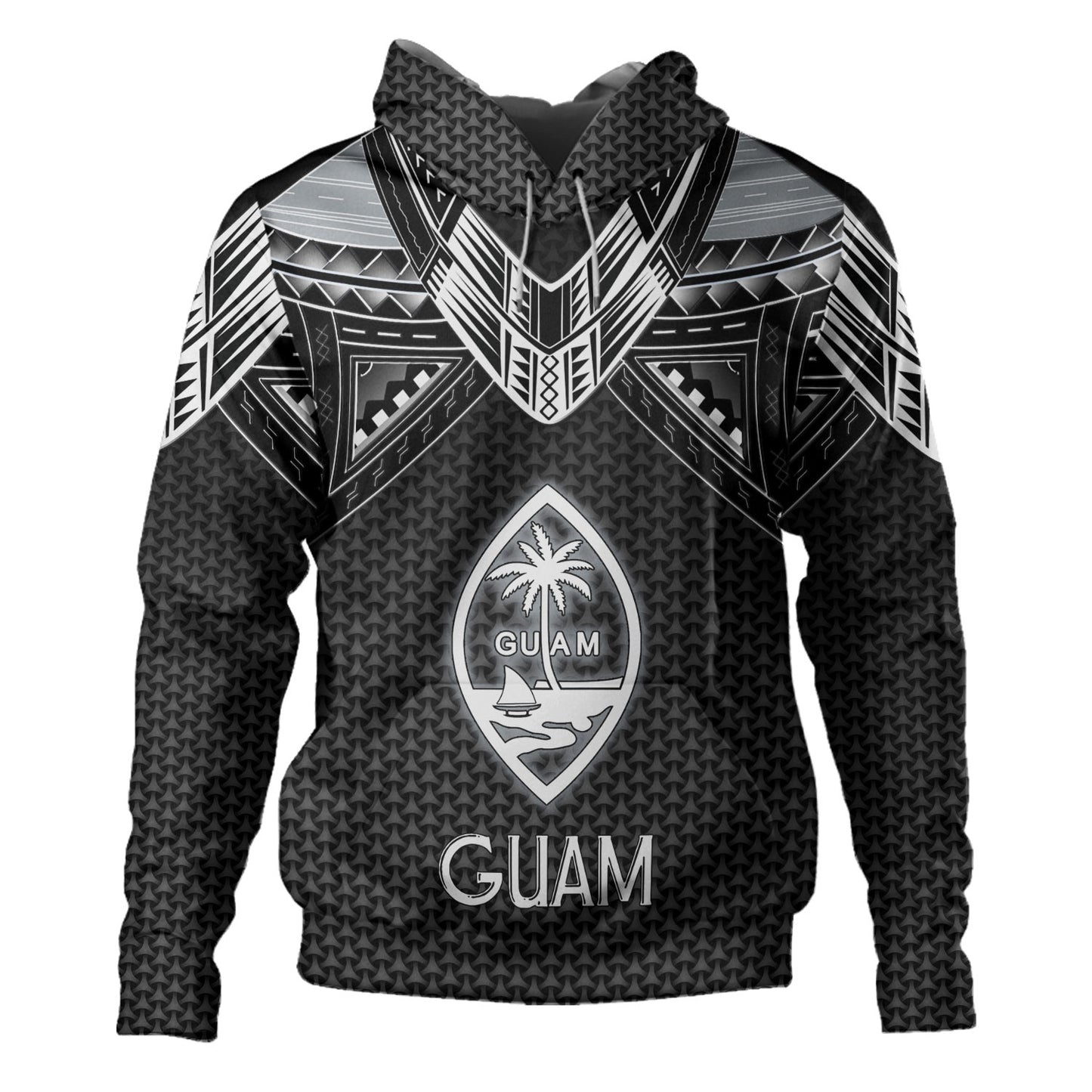 Guam Custom Personalised Hoodie Polynesian Tribal Tattoo
