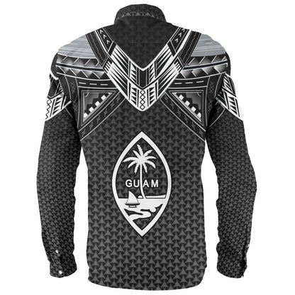 Guam Custom Personalised Long Sleeve Shirt Polynesian Tribal Tattoo