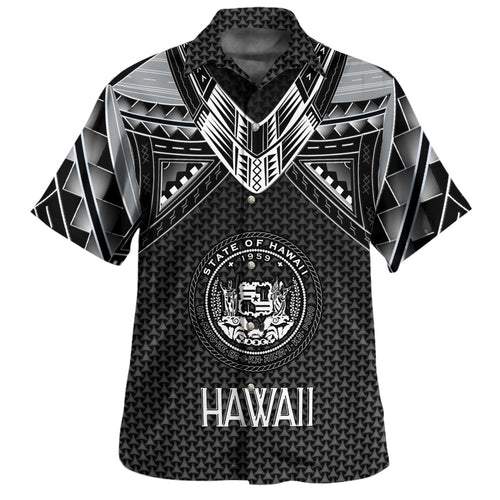 Hawaii Custom Personalised Hawaiian Shirt Polynesian Tribal Tattoo
