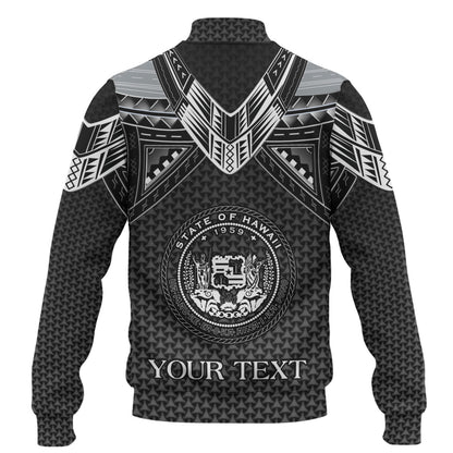 Hawaii Custom Personalised Baseball Jacket Polynesian Tribal Tattoo