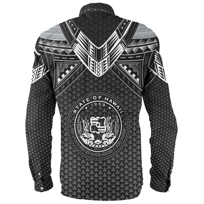 Hawaii Custom Personalised Long Sleeve Shirt Polynesian Tribal Tattoo