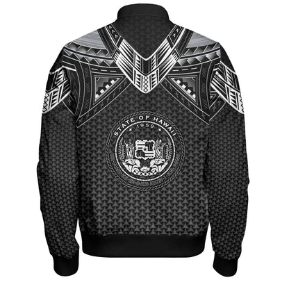 Hawaii Custom Personalised Bomber Jacket Polynesian Tribal Tattoo