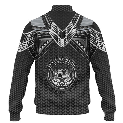 Hawaii Custom Personalised Baseball Jacket Polynesian Tribal Tattoo