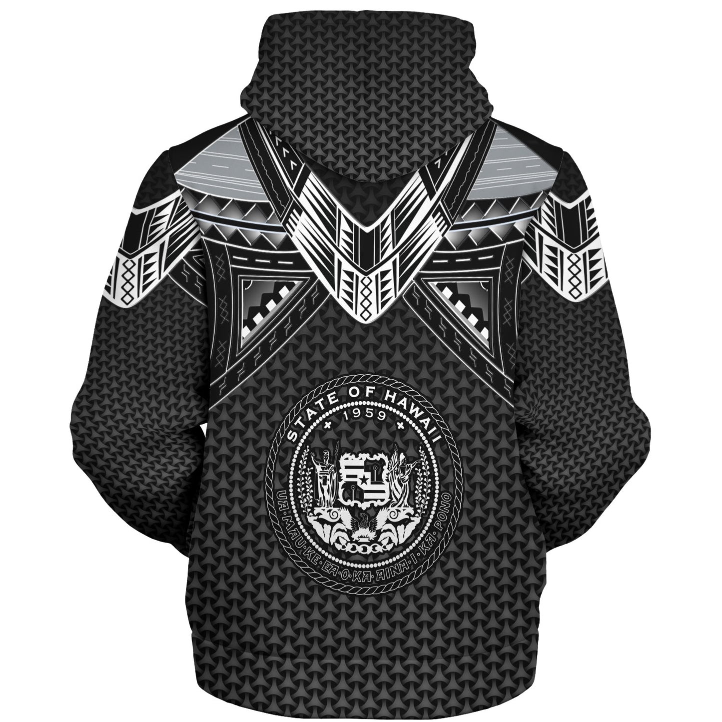 Hawaii Custom Personalised Sherpa Hoodie Polynesian Tribal Tattoo