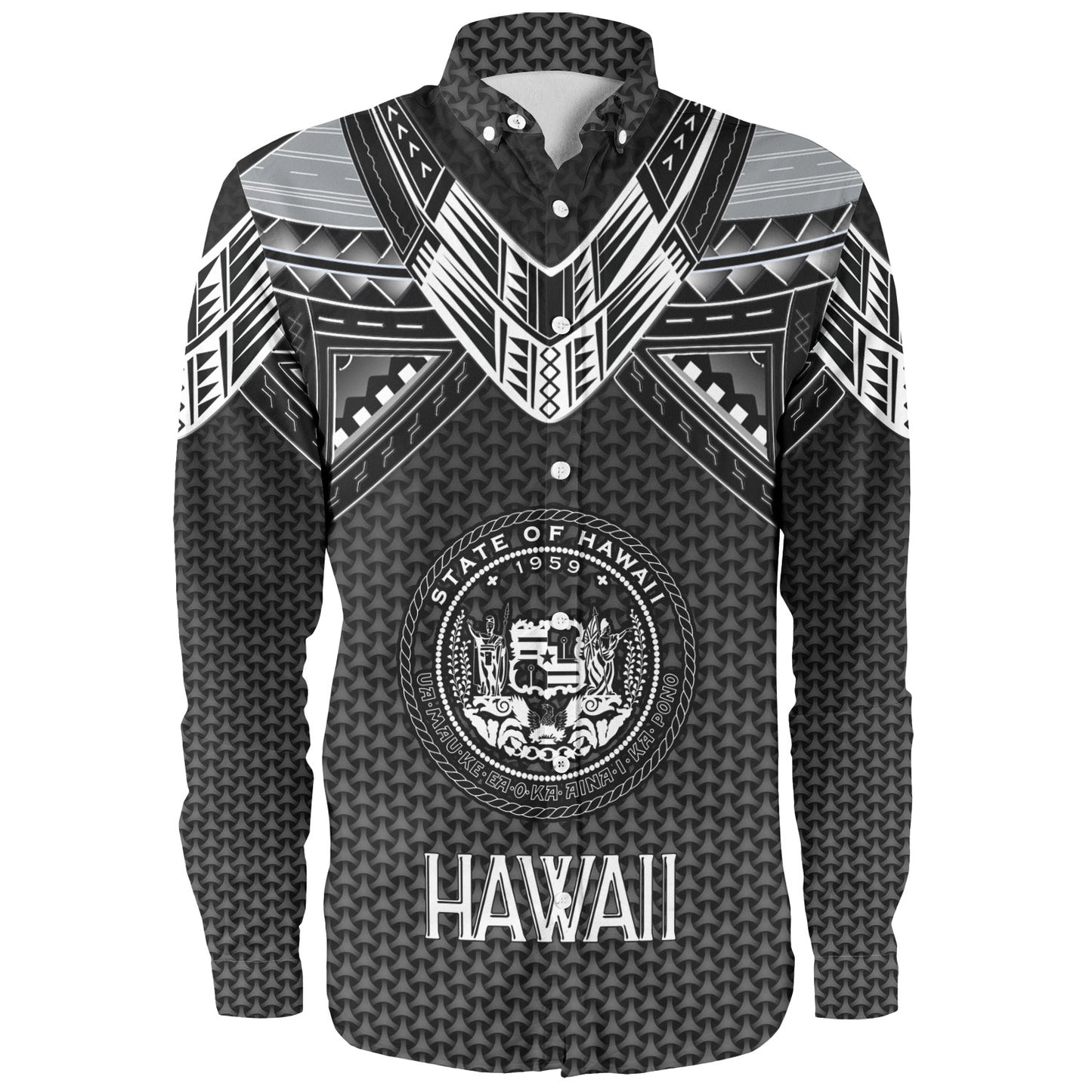 Hawaii Custom Personalised Long Sleeve Shirt Polynesian Tribal Tattoo