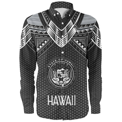 Hawaii Custom Personalised Long Sleeve Shirt Polynesian Tribal Tattoo