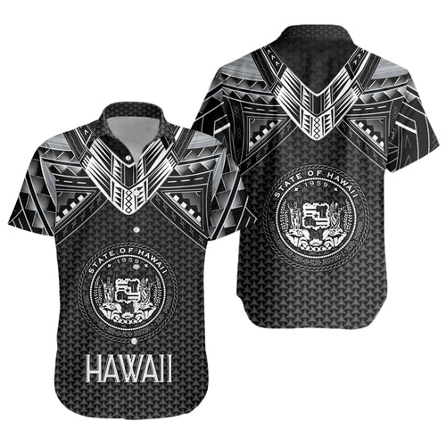 Hawaii Custom Personalised Short Sleeve Shirt Polynesian Tribal Tattoo