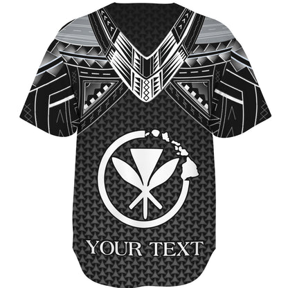 Hawaii Kanakamaoli Custom Personalised Baseball Shirt Polynesian Tribal Tattoo