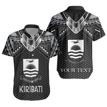 Kiribati Custom Personalised Short Sleeve Shirt Polynesian Tribal Tattoo